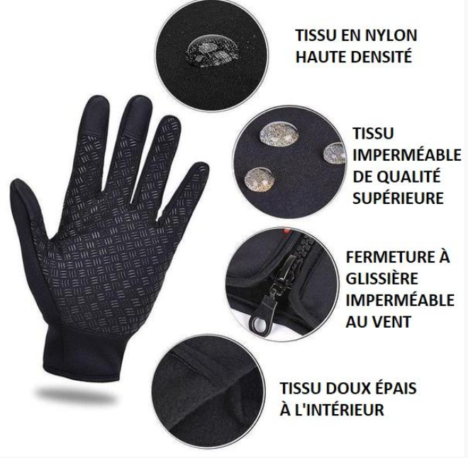 Gants d'hiver chauds et tactiles - MainTech